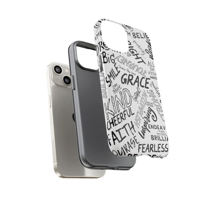 Inspirational Words Phone Case — Black & White Handlettered Positive Quotes