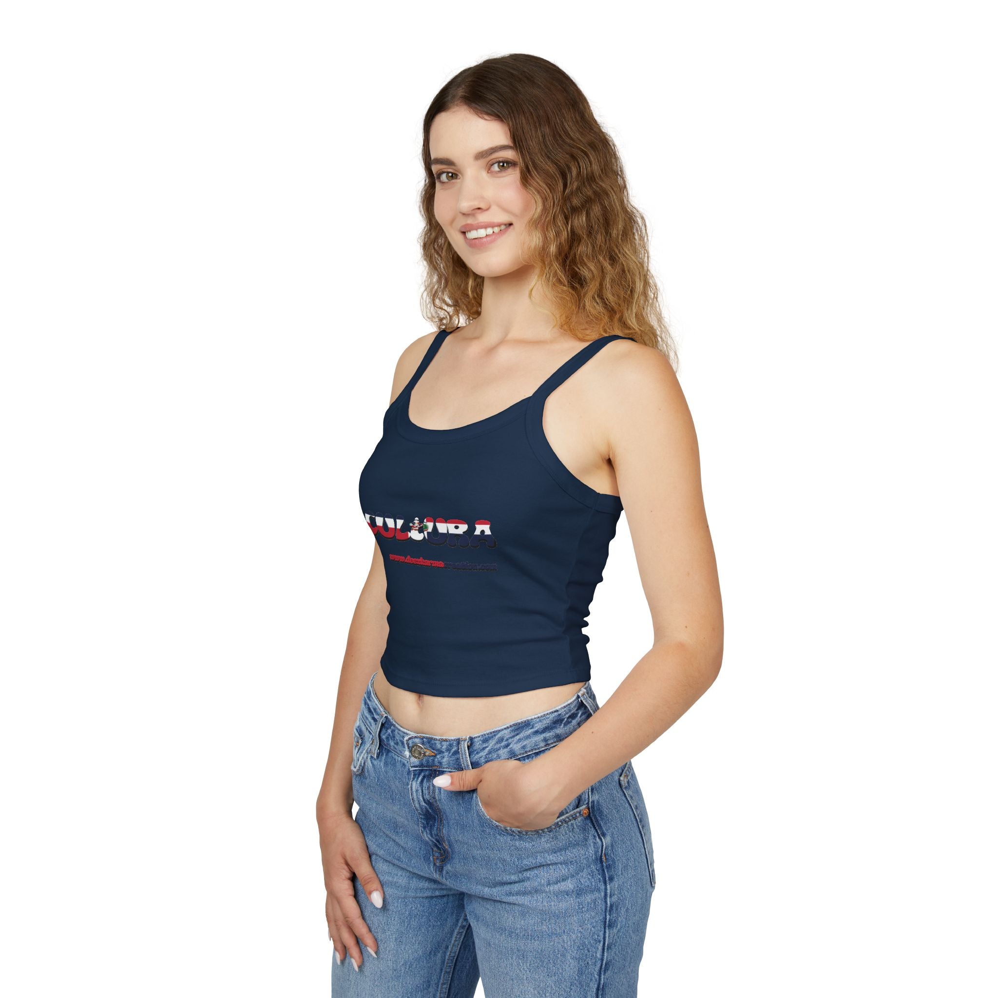 La Cultura Habla — Dominican Pride Spaghetti Strap Tank
