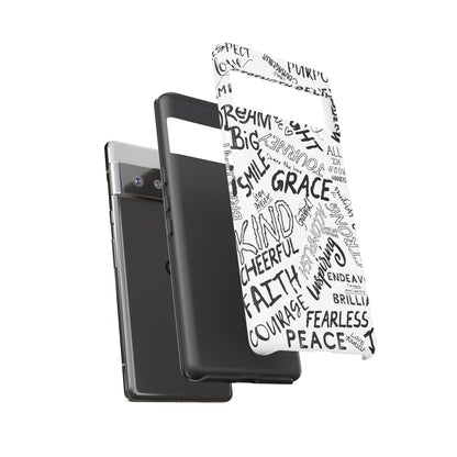 Inspirational Words Phone Case — Black & White Handlettered Positive Quotes