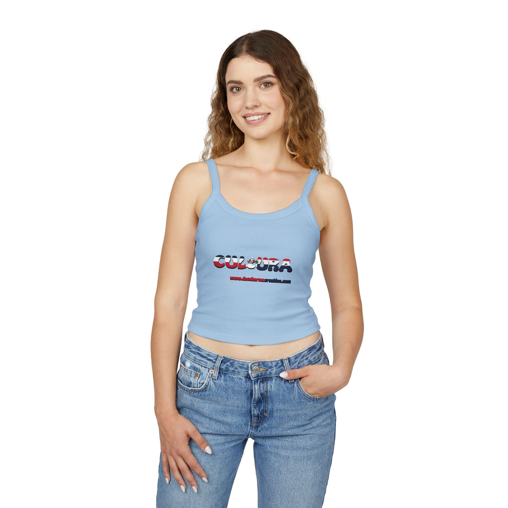 La Cultura Habla — Dominican Pride Spaghetti Strap Tank