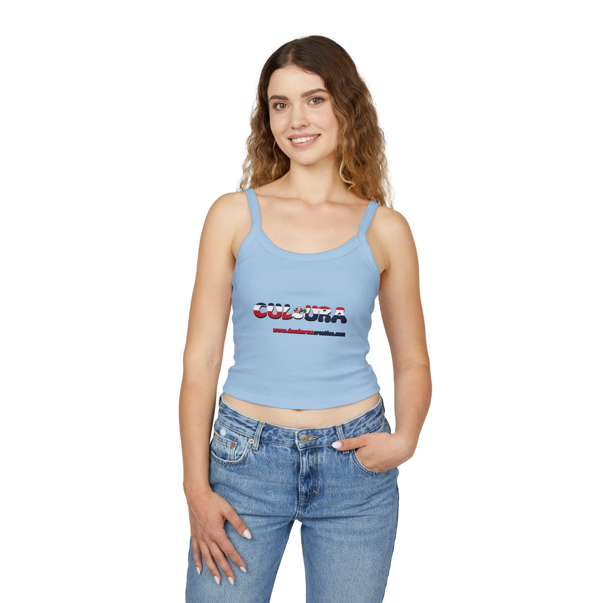 La Cultura Habla — Dominican Pride Spaghetti Strap Tank