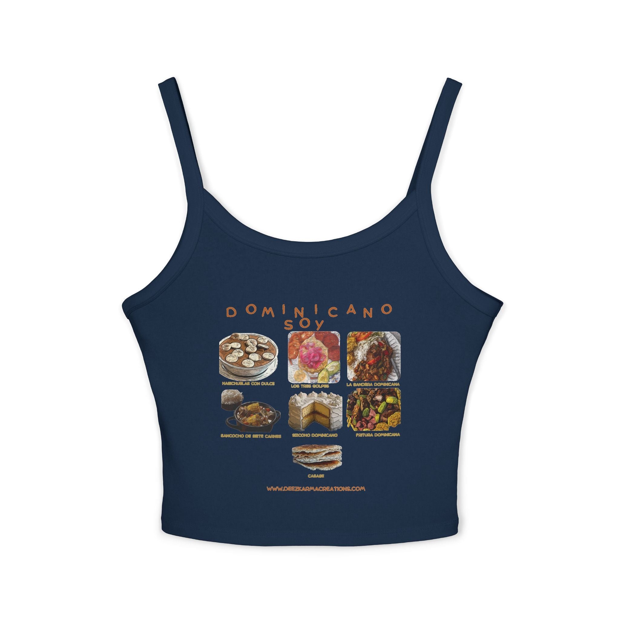Every Dish Tells a Story — Dominicano Soy Spaghetti Strap Tank
