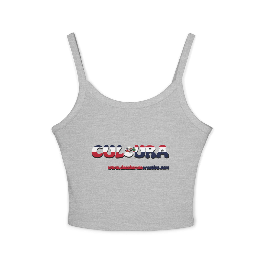 La Cultura Habla — Dominican Pride Spaghetti Strap Tank