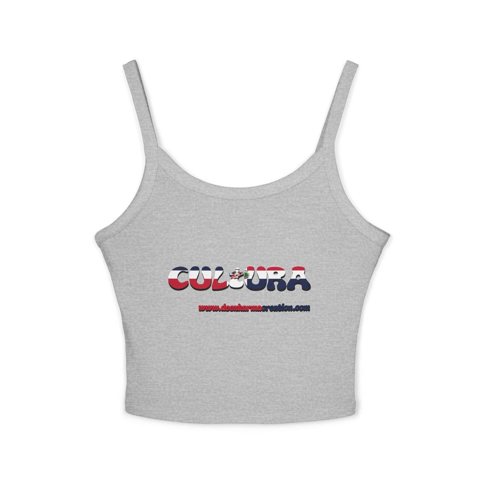 La Cultura Habla — Dominican Pride Spaghetti Strap Tank