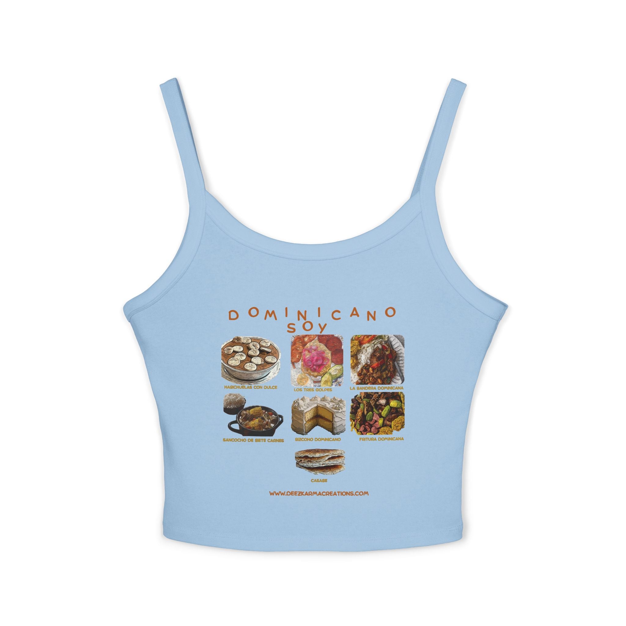 Every Dish Tells a Story — Dominicano Soy Spaghetti Strap Tank
