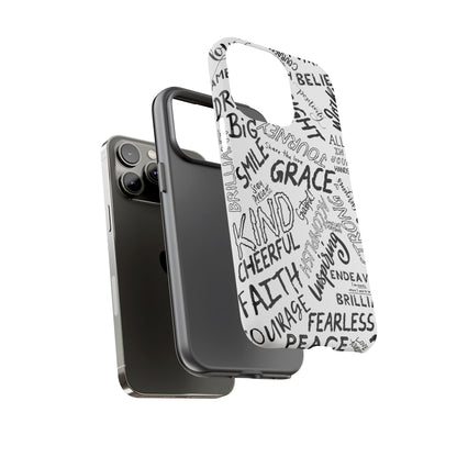Inspirational Words Phone Case — Black & White Handlettered Positive Quotes