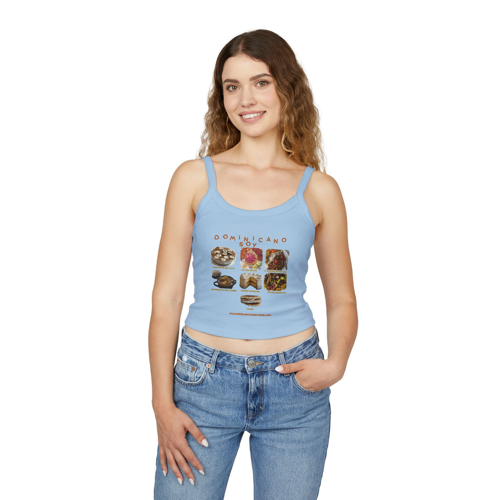 Every Dish Tells a Story — Dominicano Soy Spaghetti Strap Tank