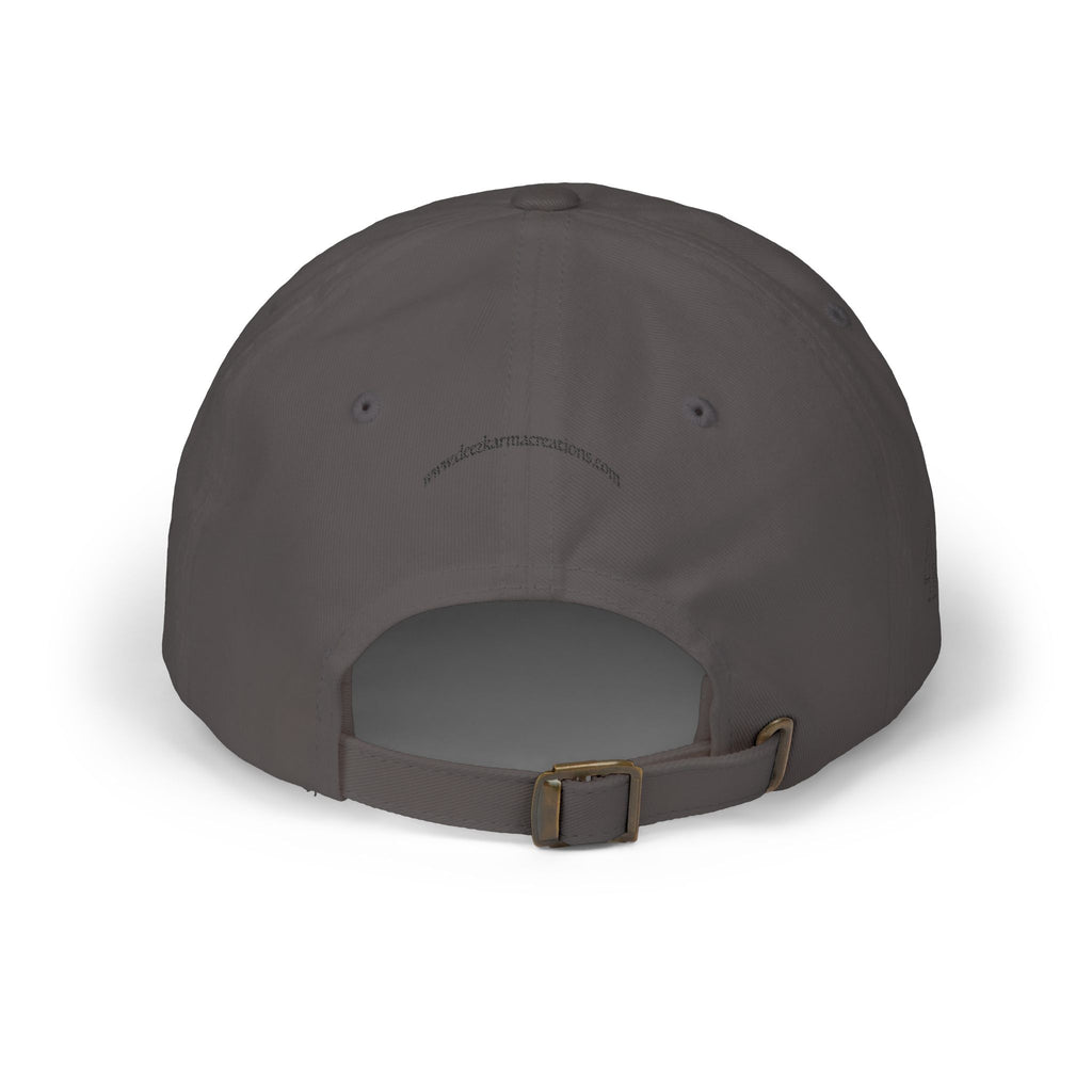 Beauty Affirmation & Angel Number 444 Classic Dad Cap — Vintage Brass Strap, Soft Cotton