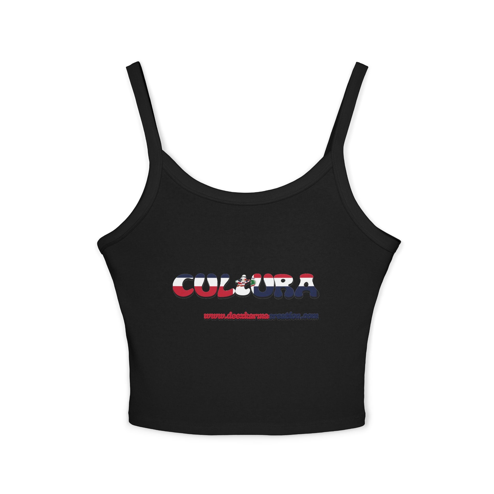 La Cultura Habla — Dominican Pride Spaghetti Strap Tank