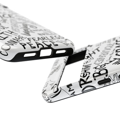 Inspirational Words Phone Case — Black & White Handlettered Positive Quotes
