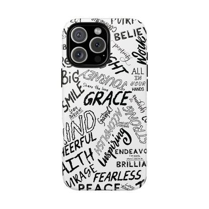 Inspirational Words Phone Case — Black & White Handlettered Positive Quotes